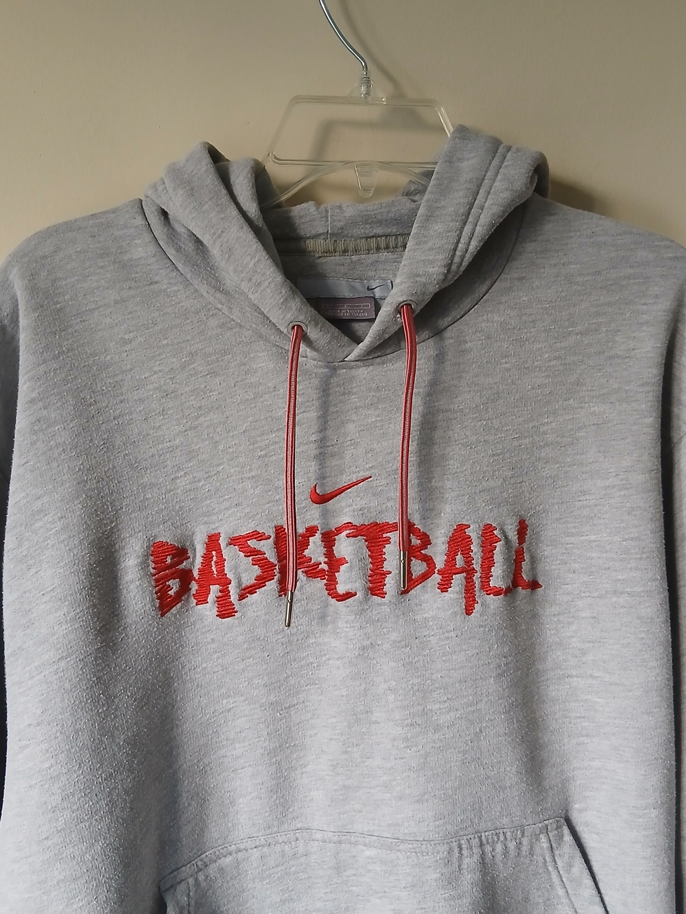 Vintage Nike Midswoosh Basketball Embroidered Pullover Hoodie Center Swoosh